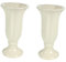 PRETYZOOM 2St alte Vase Moderne Vase große Bodenvase Anlage antike Blumentöpfe dekorative Wohnaccessoires vase Vintage trockenblumen vase vases kleine Blumenvase Tischvase aus Keramik Beige