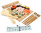 10pcs Sushi Making Kit with Sushi Rolling Mat, Complete DIY Sushi Tools for Beginners, Maker for Breakfast Dinner Party, Compact Bamboo Roller