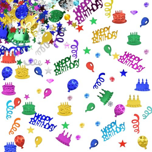 Geburtstag Konfetti Deko Tischdeko Geburtstagsdekoration Confetti Streudeko Bunt Frauen Männer