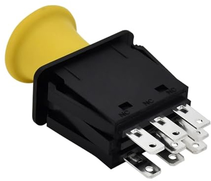 Vuzmode Commutateur de prise de force d'embrayage à lame 5 ampères 16VDC AM131966 103-5221 925-1716A Compatible avec, for John Deere, for tracteur L120 L130 Interrupteur d'embrayage de tondeuse à gazo