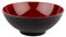 APS Bol Asia Plus de melamina casi irrompible, versátil bol de plástico apilable, ensaladera, negro/rojo, Ø 24 cm, 2,2 litros.