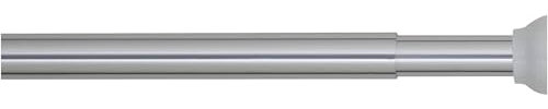Sealskin Teleskop Duschvorhangstange 155-255 cm, Klemmstange aus Aluminium für Dusche und Badewanne, Farbe: Chrom, Durchmesser: 20 mm, Montage ohne Bohren