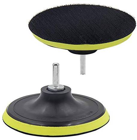 ZXHAO 5 inch Hook & Loop Backing Pad Orbital Sander Polisher Sanding Pad w M10 Drill Adapter 2pcs
