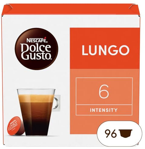 Nescafé Dolce Gusto Lungo - Café - 96 Capsules (6 boîtes x 16)