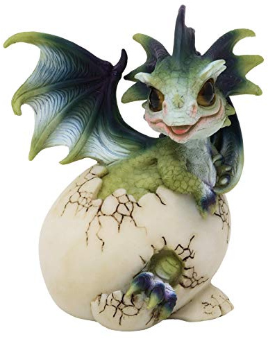 MystiCalls Babydrache im Ei grün - Drachenei, Drache, Baby
