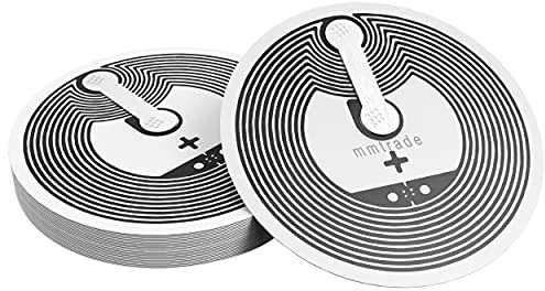 mmtrade | 10x NFC Tag Sticker 888 Bytes | Aufkleber Tags kompatibel mit Apple iPhone iOS Kurzbefehle App/Homekit & Android Apps