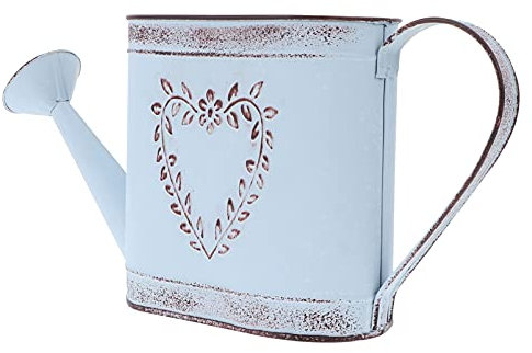 Happyyami Antiker Wasserkocher Blumentopf Retro Vase Pflanztopf Wohnkultur Blumenwassertöpfe Desktop Decor Garten Wasserkanne Pflanzengießkanne Blumenwassertopf Eisen Milchflasche Antiquität