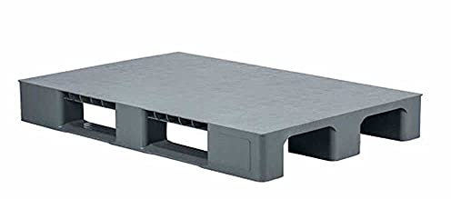 Palet de plástico 120x80x14,5cm, Pallets almacenamiento, almacén, almacenamiento a prueba de humedad