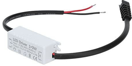LED-Treiber (1X3W) 600mA Eingang AC85-265V Ausgang 2-4VDC Netzteil Treiberanschluss LED-Lampentransformator