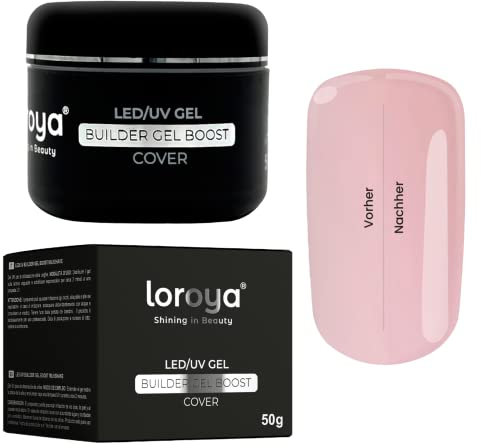 loroya® LED/UV Builder Gel Boost Cover 50g - Aufbaugel - Nagelverlängerung - Nail Maniküre