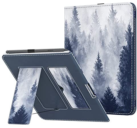 MoKo Case for 10.2 Amazon Kindle Scribe 1st generation-2024/2022 release, Stands eReader Cover with Auto-Wake/Sleep for Kindle Scribe 10.2 2024/2022, Gray Forest