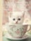 Teacups And Kittens, A Pair That's Just Right: Large Lined Notebook For Writing Inside