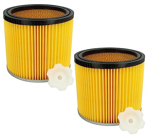vhbw Filterset 2x Faltenfilter kompatibel mit Bosch GAS 12-30 F Professional, PAS 1000, PAS 11-25,PAS 11-25 F, PAS 12-50 F Staubsauger - Filter, Patronenfilter