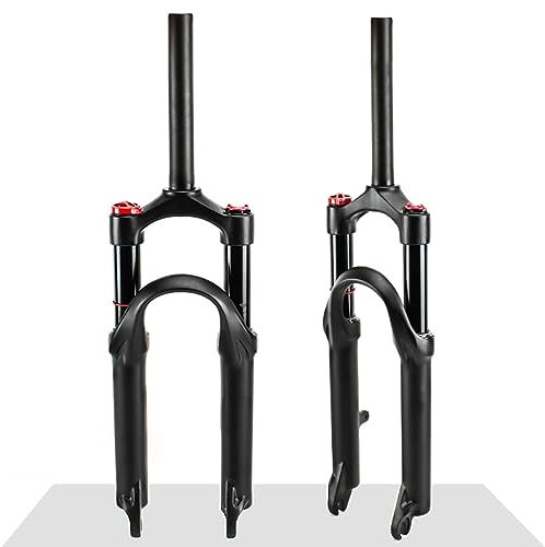 HIMALO Mountainbike Federgabel 20 Zoll BMX Falten Fahrrad Gabel Federweg 80mm MTB Luftgabel Scheibenbremse 1-1/8'' QR 9mm Manuelle Sperre