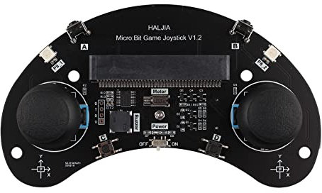 HALJIA Wireless Control Handle Kompatibel mit BBC Microbit V2, Micro bit Robotic Game Joystick, Makecode DIY Graphic Programming Controller, STEM Education Kit (ohne Micro:bit)
