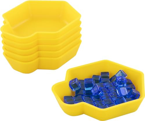 Feldherr Shell Expansion Pack - 6 farbige Schälchen für den Brettspiel-Tisch zum Sortieren für Token, Markern, Meeples, Spielzubehör und Kleinteilen