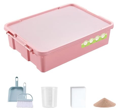 Amagogo Sandmalerei-Lichtkasten, DIY USB, interaktives Leuchttisch-Spielzeug, Sandmalerei-Anfänger-Kits für Kreativität, Klassenzimmer, Schatten, Rosa Standard