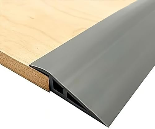 1 Mètre Barre de Seuil Adhesive Autocollant, Noir Bande de Transition Sol, PVC Profilés de Transition Sol, pour 15 mm Seuil de Porte Transitions, pour Stratifiés, Moquettes, Parquets