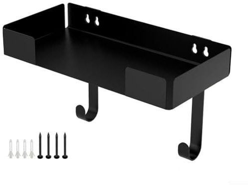 Zilimontt Soporte para tabla de planchar, soporte de pared para tabla de planchar, soporte de pared para ahorrar espacio para lavanderías, estante de baño de ducha para cocina