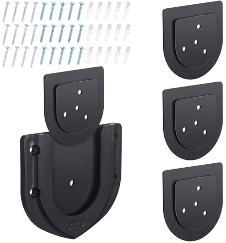 Halloscume 3 Sets Dartboard Halterung Wandhalterung zum Aufhängen Dartscheibe Profi Display Stand Dartscheibe Zubehör (Schwarz)