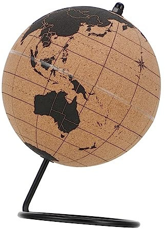 Vaguelly Vintage Weltkugel Erdkugel Geografische Tischgloben Geografische Globen Mit Ständer Weltkugel Mit Ständer Tisch-weltkugel Kugellampe Aufleuchten Spezielles Kork Papier