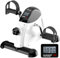 Sportneer Pedaltrainer für Senioren,Mini Heimtrainer mit LCD-Display, Fitnessgeräte für Zuhause – Tischfahrrad, Ergometer Senioren, Arm- und Beintrainer für Senioren mit Anti-Rutsch-Matte (Weiß)