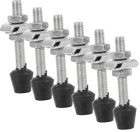 UKCOCO 6pcs Toggle Clamp Screws Woodworking Parts Fix Clamp Screws Plastic Iron Galvanized