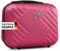 Xonic® Design Kosmetikkoffer aus ABS Hartschale – Robustes Beautycase als Handgepäck - Kosmetiktasche für Reisen – leicht & stabil (Neon Light Pink)