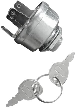 Huudngeje Rasenmäher Zündschalter 6-Pin Zündschalter 532102972/33-399 Silber für Rasenmäher und Landwirtschaftliche Fahrzeuge Traktor