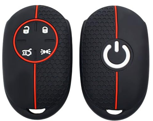 OTMIK Custodia in silicone per la copertura della chiave dell'auto adatto per Fiat 500 500e Accessori per il guscio della chiave