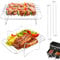 2 Stück Dual Zone Heißluftfritteusen Grillros, Heißluftfritteuse Zubehör für Ninja Foodi Dual Zone AF300EU/AF400EU, 304 Edelstahl Airfryer Zubehör, Mehrzweck Grillrost und Dämpfen Rack mit 4 Spießen