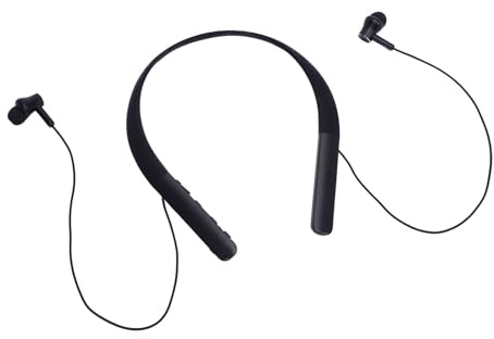 Neckband Headphones, Compact Lightweight Design, Ergonomic Fit, Ear Tips and Cleaning Tool, User Manual for Around The Neck Headphones