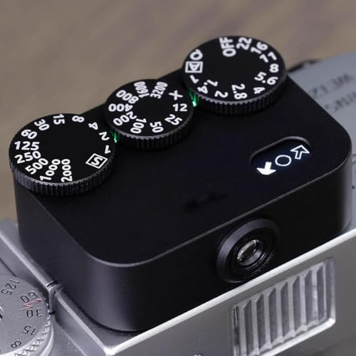 YAVTNUIO High Precision Photography Light Meter, 3 Dials Retro Exposure Indicator, 35° Viewing Angle, Adjustable Shoe Mount Position, Rechargeable Exposure Meter, for Film Camera