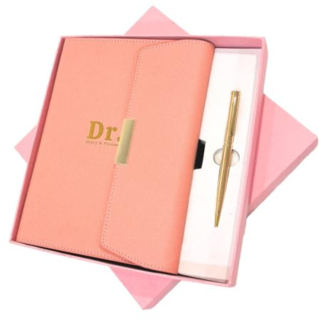 The Doctor Diary Planner Academic Diary 2025-2026 A5 Week to View July to August Doctor Gift Box With Pen (Pink)