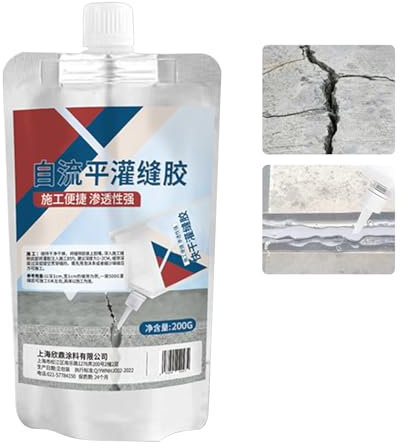Sigillante per Crepe nel Cemento - Colla Per Calcestruzzo 200g Impermeabile Per Esterni,Adesivo Sigillante per Riparazione Viali Cortili Percorsi Esterni e Manutenzione Domestica