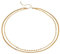 LCHJX NEU 2026 18K Edelstahl stilvolle Reisperlenklinge Kette Doppelschicht Halskette Frauen Trendy Charme Metal Chic Statement Schmuck Mode Accessoires kreatives Geschenk für Frauen und Männer