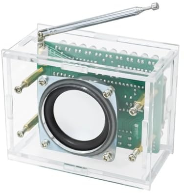 Jooehyer RDA5807 87MHZ-108MHZ FM Radio DIY Kit FM Electronic DIY Circuit Parts LED Digital Display with Indicator Soldering Set