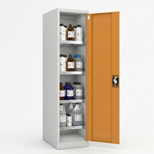 Jan Nowak Chemikalienschrank Metall 185 x 50 x 40 cm abschließbar