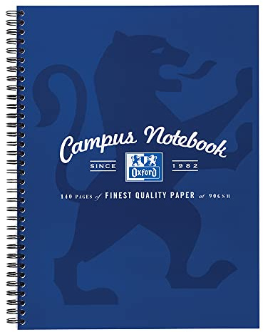 Oxford Campus Notizbuch, A4, Karton, 1 Stück, Farbe kann variieren