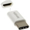 USB Micro B Femelle vers USB 3.1 Type C Mâle Fiche Adaptateur Blanc