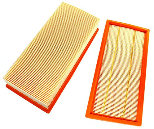 AISEN Lot de 2 filtres à lamelles pour Kärcher 6.904-283, NT 65/2 Eco NT, 65/2 Eco Me, NT 65/2 Eco Tc, NT 72/2 Eco Tc, filtre à air plissé plat, filtre absolu