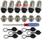 QitinDasen 6 Set GX16 6-Pin Aviazione Spina Connettore, 5A 16mm Maschio Femmina Metallo Aviazione Spina Connettore, con Gomma Berretto e Cacciavite a Croce
