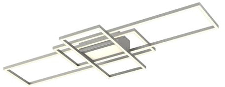 Lindby LED Deckenleuchte 'Mairin' dimmbar mit Fernbedienung (Modern) in Alu aus Aluminium u.a. für Wohnzimmer & Esszimmer (1 flammig, inkl. Leuchtmittel) - Lampe, LED-Deckenlampe, Deckenlampe