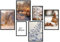 Premium Poster Set | Deko Bilder Wohnzimmer Modern | Schlafzimmer Bild für die Wand | (Winter, A4 | A5)