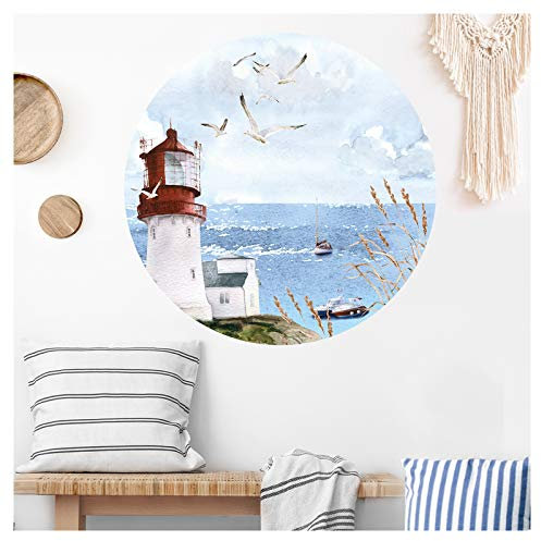 Grandora Wandtattoo Wandsticker Wohnzimmer Nordsee Meer Wanddeko Schlafzimmer Wandaufkleber Esszimmer Wandbild Tapete selbstklebend Flur Premium Qualität DL578