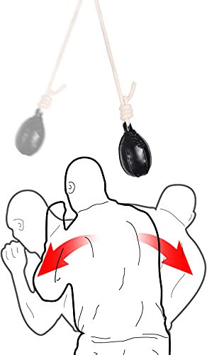 INNOLIFE Box-Dodge Hide Speedbag Lederball MMA Pendel Training Füllmaterial enthalten