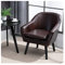 DUNAKE Modern Wohnzimmer Sessel,Armlehnensessel,Polsterstuhl,Wohnzimmermöbel,Zuhause, Schlafzimmer, Balkon, Garten, bequem und langlebig, praktisch und modisch (Color : Brown 1)