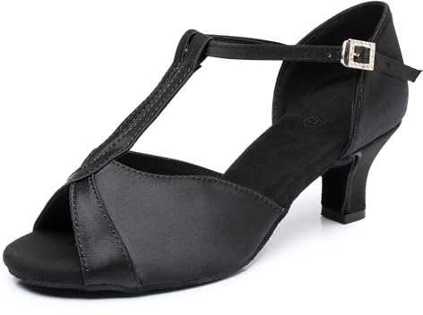 Rosefinch Women Ballroom Dance Shoes Latin Salsa Bachata Professional Performance Sparkly Dance Dancing Shoes