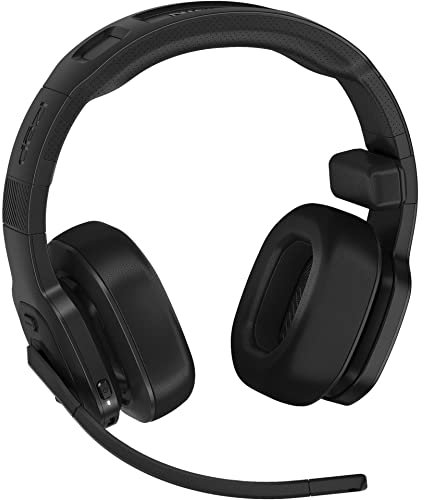 Garmin dēzl Headset 200, Cuffia stereo per camionisti, Cancellazione attiva del rumore, Padiglione in memory foam, Microfono regolabile, Bluetooth, Supporto incluso, Autonomia fino a 50 ore