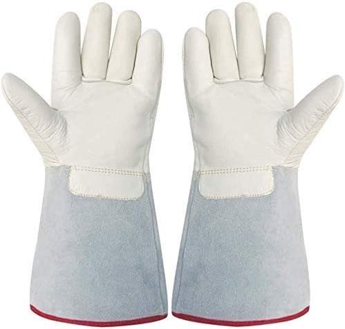 CELIKA Sicherheitsarbeitshandschuhe, Schweißhandschuhe, hitzebeständige und feuerfeste Handschuhe, Gartenhandschuhe, Kühlhaus-Trockeneis-Frostschutzhandschuhe, 36 cm